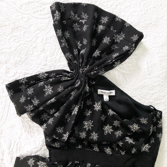 Kate Young Target One Shoulder Star Print Maxi - Picture 6 of 7